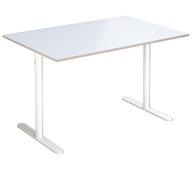 Cross T pilaripöytä 120 x 80 cm, HT, valkoinen jalusta