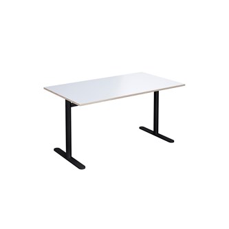 Cross T pilaripöytä 140 x 80 cm, HT, musta jalusta