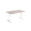 Cross T pilaripöytä 140 x 80 cm, HT, valkoinen jalusta