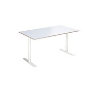 Cross T pilaripöytä 140 x 80 cm, HT, valkoinen jalusta
