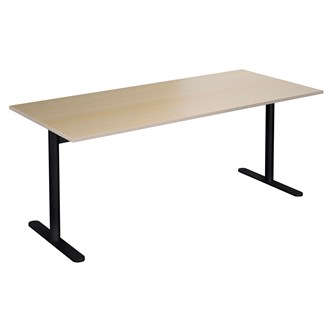 Cross T pilaripöytä 180 x 80 cm, HT musta jalusta