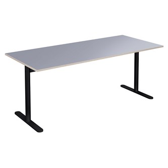 Cross T pilaripöytä 180 x 80 cm, HT musta jalusta