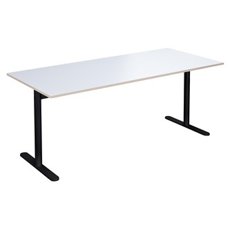 Cross T pilaripöytä 180 x 80 cm, HT musta jalusta