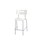 Formel -tuoli, ik 62 cm, hopea jalusta
