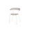 Jessy -tuoli, metallia, valkoinen jalusta