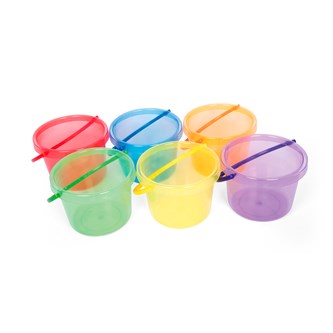 Hiekkasanko 1,5 l, läpinäkyvä, 6 kpl