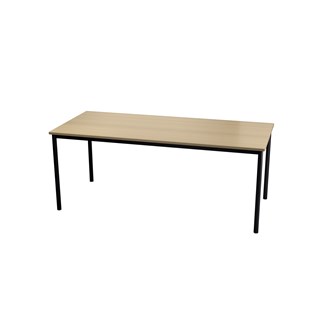 Multiflex BX X -pöytä 180x80 cm, K72 cm, musta jalusta