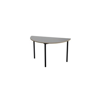 Multiflex BX X -pöytä puolipyöreä ø120 cm, K72-88 cm, musta jalusta