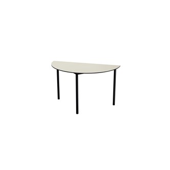 Multiflex BX C -pöytä puolipyöreä ø120 cm, K72-88 cm, musta jalusta