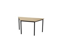 Multiflex BX X -pöytä puolisuunnikas 140x70x70 cm, K72 cm, musta jalusta