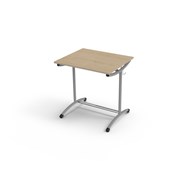 Mandal oppilaspöytä, säädettävä korkeus, HPL, hopea jalusta