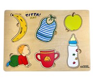 Palapeli vauvan ruuat, 6 palaa