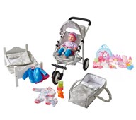 Pieni nukke-, vaunu- ja tarvikepakkaus