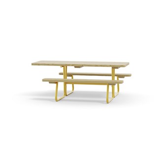 Rörvik piknikpöytä pyörätuolipaikalla, mänty, 195x70 K 72 cm