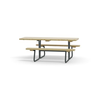 Rörvik piknikpöytä pyörätuolipaikalla, mänty, 195x70 K 72 cm