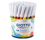Kuitukärkikynä Giotto Turbo Maxi, 48 väriä
