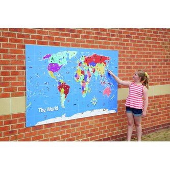 Seinäkartta maailma