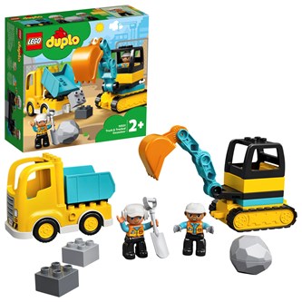 LEGO® DUPLO® Kaivinkone ja kuorma-auto