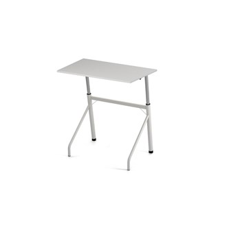 Altudo BX pöytä akustik laminaatti 90x60 cm, valkoinen jalusta