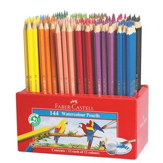 Akvarellivärikynä Faber-Castell, 12 väriä x 12 kpl