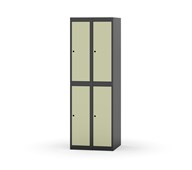 Novis koulukaappi, tasakatto, 2:2, L60 cm