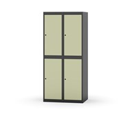 Novis koulukaappi, tasakatto, 2:2, L80 cm