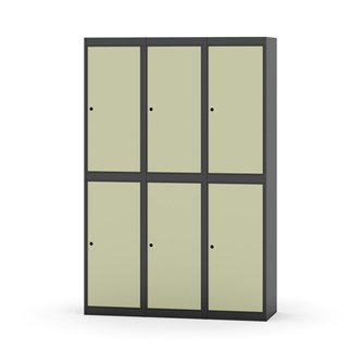 Novis koulukaappi, tasakatto, 2:3, L120 cm