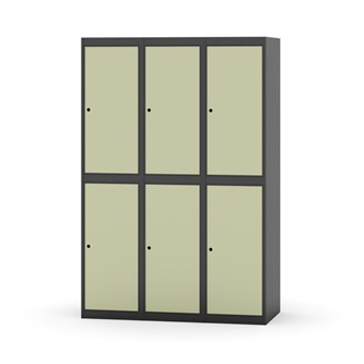 Novis koulukaappi, tasakatto, 2:3, L120 cm