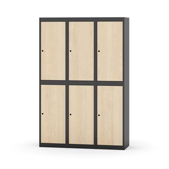 Novis koulukaappi, tasakatto, 2:3, L120 cm