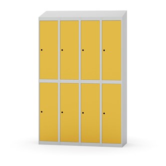 Novis koulukaappi, vinokatto, 2:4, L120 cm