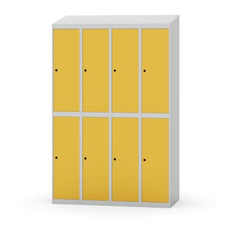 Novis koulukaappi, vinokatto, 2:4, L120 cm