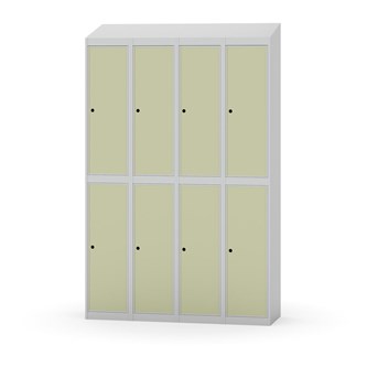 Novis koulukaappi, vinokatto, 2:4, L120 cm