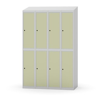 Novis koulukaappi, vinokatto, 2:4, L120 cm