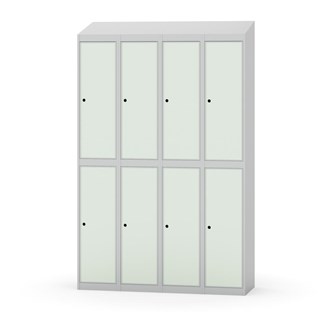 Novis koulukaappi, vinokatto, 2:4, L120 cm