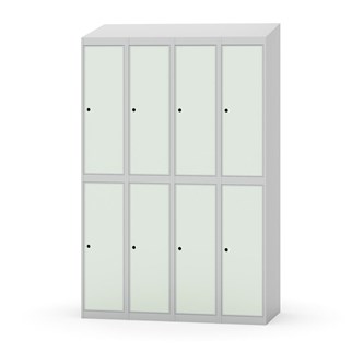 Novis koulukaappi, vinokatto, 2:4, L120 cm