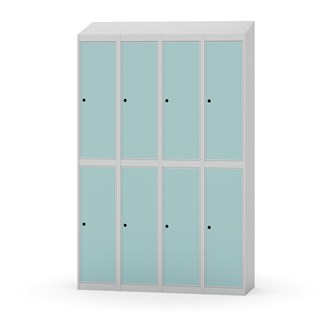 Novis koulukaappi, vinokatto, 2:4, L120 cm