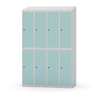 Novis koulukaappi, vinokatto, 2:4, L120 cm