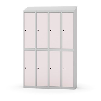 Novis koulukaappi, vinokatto, 2:4, L120 cm