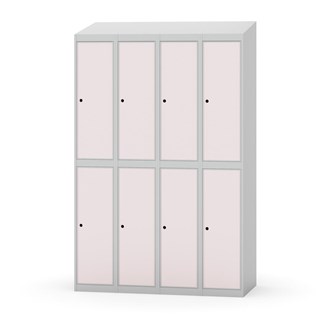 Novis koulukaappi, vinokatto, 2:4, L120 cm