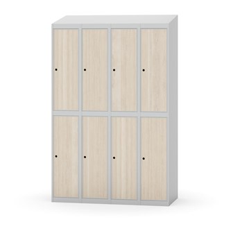 Novis koulukaappi, vinokatto, 2:4, L120 cm