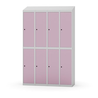 Novis koulukaappi, vinokatto, 2:4, L120 cm