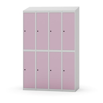 Novis koulukaappi, vinokatto, 2:4, L120 cm