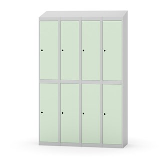 Novis koulukaappi, vinokatto, 2:4, L120 cm