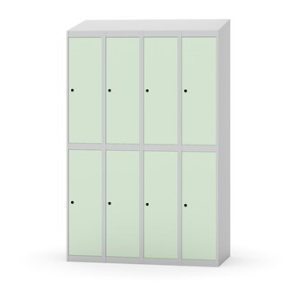 Novis koulukaappi, vinokatto, 2:4, L120 cm