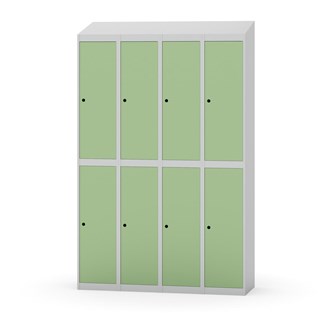 Novis koulukaappi, vinokatto, 2:4, L120 cm