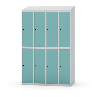 Novis koulukaappi, vinokatto, 2:4, L120 cm