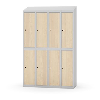 Novis koulukaappi, vinokatto, 2:4, L120 cm