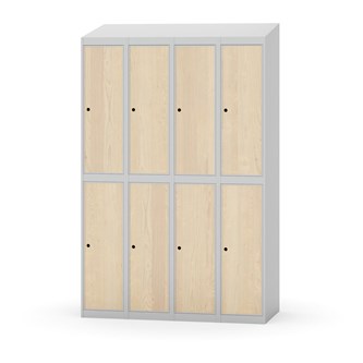 Novis koulukaappi, vinokatto, 2:4, L120 cm