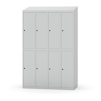 Novis koulukaappi, vinokatto, 2:4, L120 cm