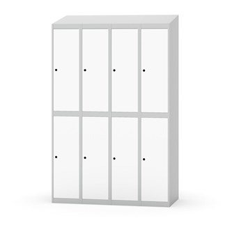 Novis koulukaappi, vinokatto, 2:4, L120 cm